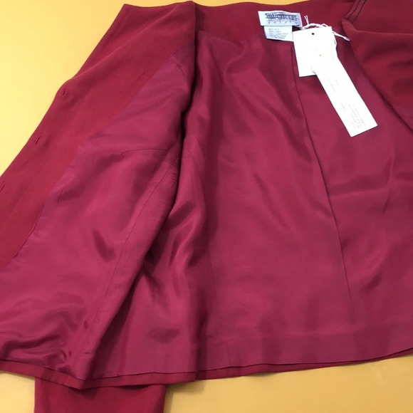 Worth‎ Red Henna Silk Linen Blazer Jacket - Picture 7 of 11